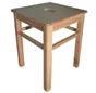 Holzhocker mit Griffloch