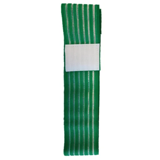 Elastik-Gewebeband Breite 6 cm länge 80 cm grün/weiß