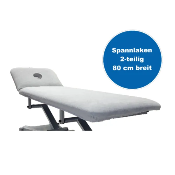  Spannlaken 2- teilig 85 cm breit mit Nasenschlitz