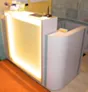  Empfangstheke 150 x 80 cm mit LED Beleuchtung