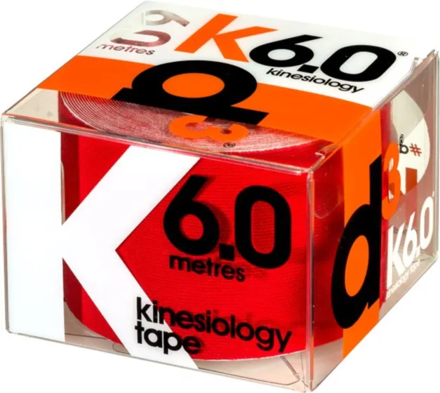 Kinesiologie-Tape K6.0 Rolle 6 Meter Rot