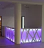 Empfangstheke - Thekenfront verkleidet komplett mit Plexiglas und RGB-LED-Licht hinterleuchtet