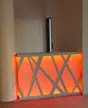 Empfangstheke - Thekenfront verkleidet komplett mit Plexiglas und RGB-LED-Licht hinterleuchtet